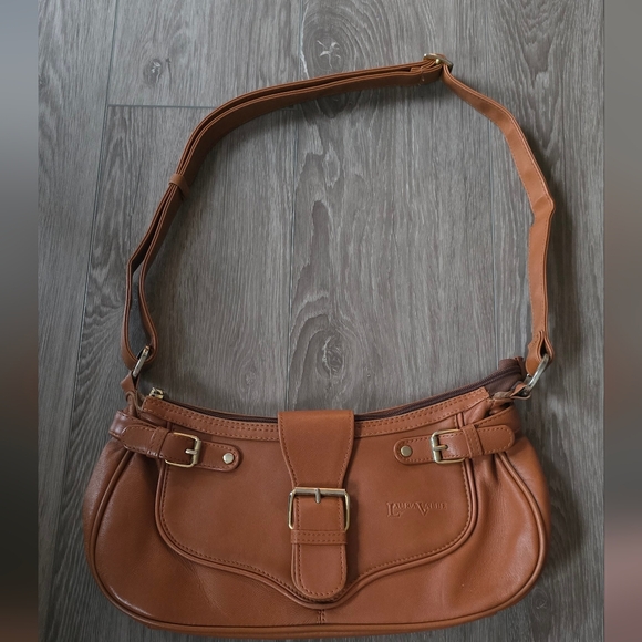 Laura Valle Tan Shoulder Bag Spain Vintage Style Leather Western Costal Cowgirl - Picture 4 of 11